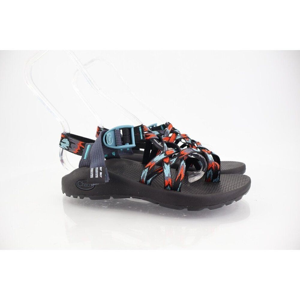 Chaco Women ZX/2 Sandal Size 6 Outdoor Hike Black Aztec Strappy Thong Adjustable